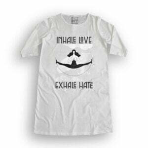 Inhale Love Women's T-Shirt Dress its clover
