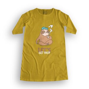 Lets Get High Women's T-Shirt Dress its clover