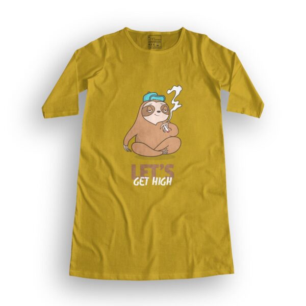 Lets Get High Women's T-Shirt Dress its clover