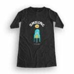 Smiling Women's T-Shirt Dress its clover