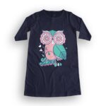Owl Love Women's T-Shirt Dress its clover