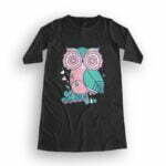 Owl Love Women's T-Shirt Dress its clover