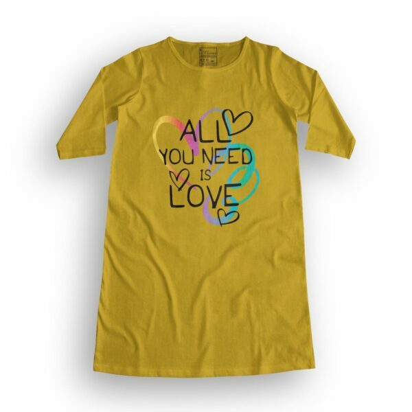 Love Quotes Women's T-Shirt Dress its clover
