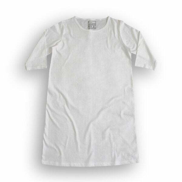Plain White Women's T-Shirt Dress its clover