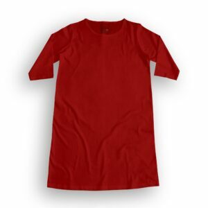 Plain Red Women's T-Shirt Dress its clover