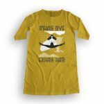 Inhale Love Women's T-Shirt Dress its clover