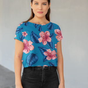Floral Style Women's All over print Crop Top - Its Clover