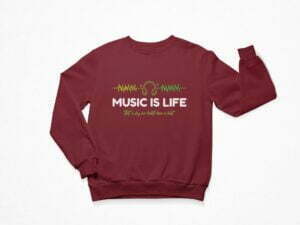 Music Life Men's Sweatshirt its clover