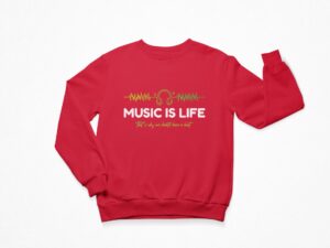 Music Life Men's Sweatshirt its clover