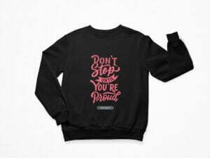 Motivational Quote Men's Sweatshirt its clover