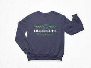 Music Life Men's Sweatshirt its clover