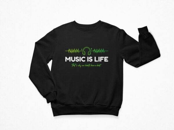Music Life Men's Sweatshirt its clover