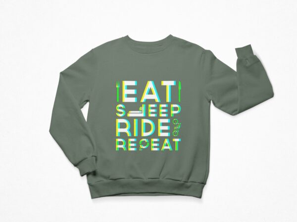 Eat Sleep Ride Repeat Men's Sweatshirt its clover