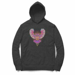 Owl Hooded Sweatshirt with Kangaroo Pockets - Its Clover