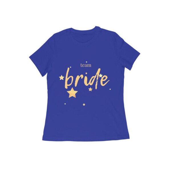 Team Bride Women's Round Neck T-shirt - Its Clover