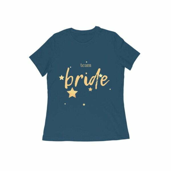 Team Bride Women's Round Neck T-shirt - Its Clover