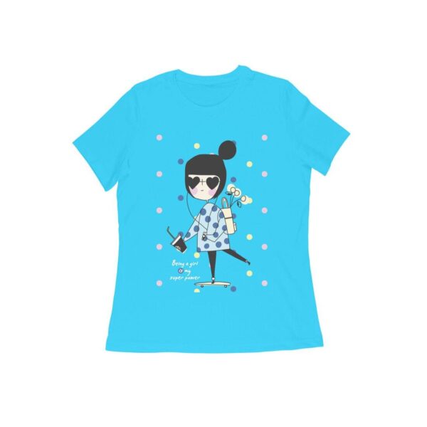 Girls Power Women's Round Neck T-shirt - Its Clover