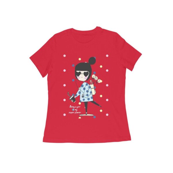 Girls Power Women's Round Neck T-shirt - Its Clover