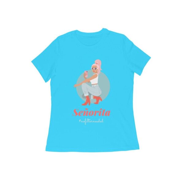 Senorita Women's Round Neck T-shirt - Its Clover