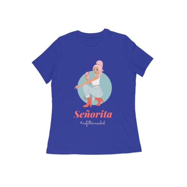 Senorita Women's Round Neck T-shirt - Its Clover