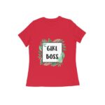 Girl Boss Women's Round Neck T-shirt - Its Clover