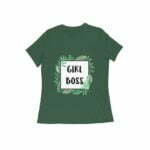 Girl Boss Women's Round Neck T-shirt - Its Clover