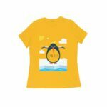 Fat penguin Women's Round Neck T-shirt - Its Clover