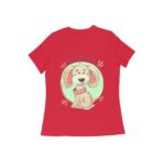Dog Lovers penguin Women's Round Neck T-shirt - Its Clover