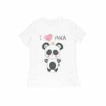 Panda Women's Round Neck T-shirt - Its Clover