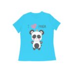 Panda Women's Round Neck T-shirt - Its Clover