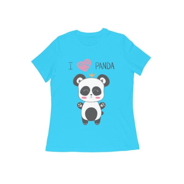 Panda Women's Round Neck T-shirt - Its Clover
