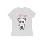 Panda Women's Round Neck T-shirt - Its Clover