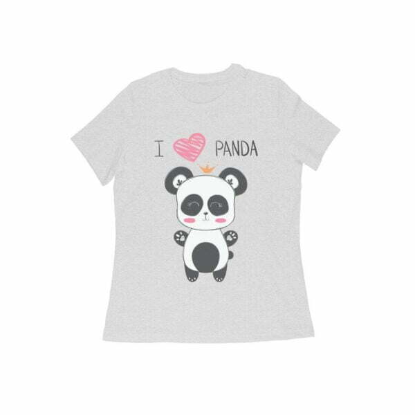 Panda Women's Round Neck T-shirt - Its Clover