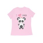 Panda Women's Round Neck T-shirt - Its Clover