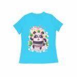Panda Dance Women's Round Neck T-shirt - Its Clover