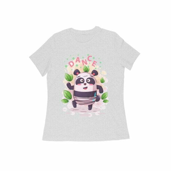 Panda Dance Women's Round Neck T-shirt - Its Clover