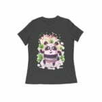 Panda Dance Women's Round Neck T-shirt - Its Clover