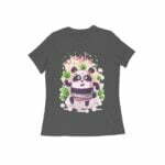 Panda Dance Women's Round Neck T-shirt - Its Clover