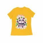 Panda Dance Women's Round Neck T-shirt - Its Clover