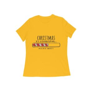Christmas Loading Women's Round Neck T-shirt - Its Clover