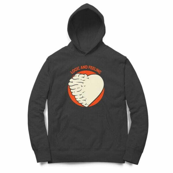 Logic & Feeling Hooded Sweatshirt with Kangaroo Pockets - Its Clover