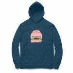 Groovy Hooded Sweatshirt with Kangaroo Pockets - Its Clover