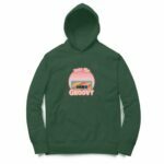 Groovy Hooded Sweatshirt with Kangaroo Pockets - Its Clover