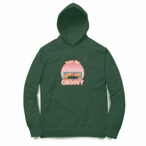 Groovy Hooded Sweatshirt with Kangaroo Pockets - Its Clover