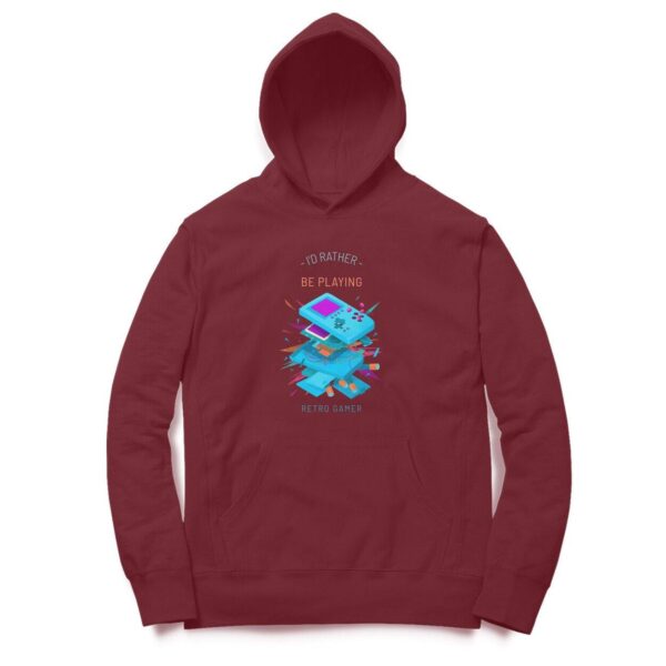 Retro game Hooded Sweatshirt with Kangaroo Pockets - Its Clover