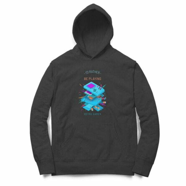 Retro game Hooded Sweatshirt with Kangaroo Pockets - Its Clover