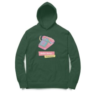 Telephone Hooded Sweatshirt with Kangaroo Pockets - Its Clover