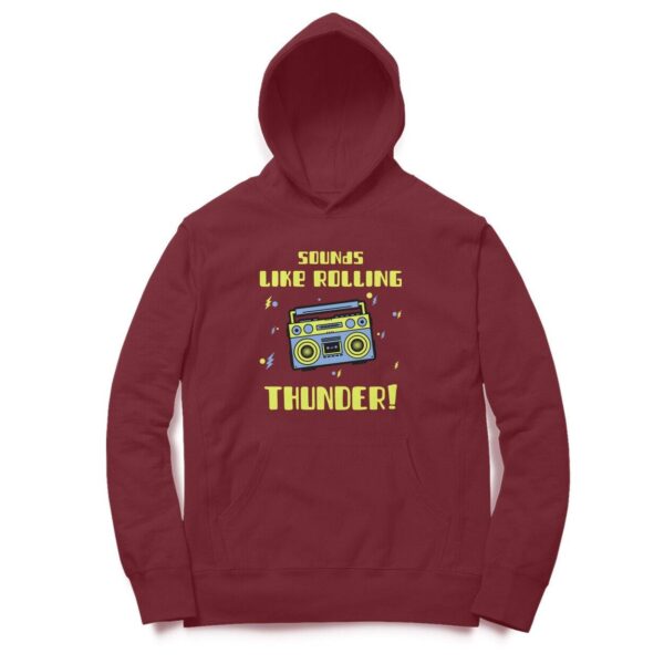 Music Hooded Sweatshirt with Kangaroo Pockets - Its Clover
