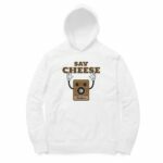 Say Cheese Hooded Sweatshirt with Kangaroo Pockets - Its Clover