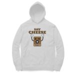 Say Cheese Hooded Sweatshirt with Kangaroo Pockets - Its Clover